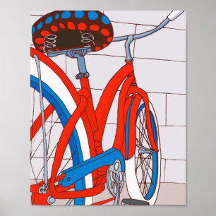 Póster Bicicleta vintage