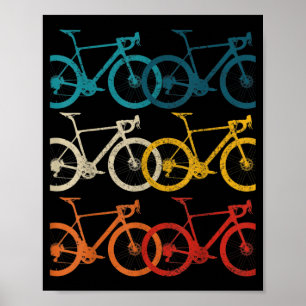 Póster Bicicleta Vintage Ciclismo Ruta Bicicleta Carreras