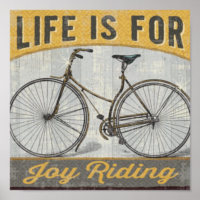 Póster Bicicleta Vintage con cotización (Frente)