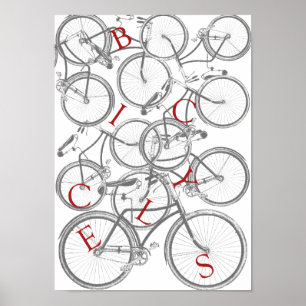 Póster Bicicletas