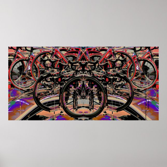 Póster Bicicletas abstractas (Tour de Gran Bretaña 2010) (Frente)