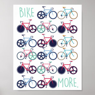 Póster Bicicletas Bicicleta Más Bicicleta Ciclismo Ciclis