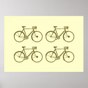 Póster bicicletas. imprimir para paredes