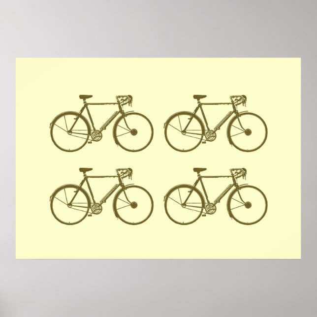 Póster bicicletas. imprimir para paredes (Frente)