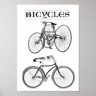 Póster Bicicletas Vintage