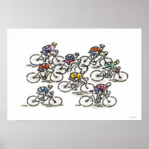 Póster Bicycle Race