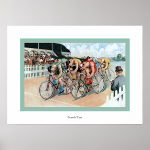 Póster Bicycle Race