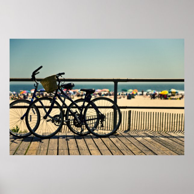 Póster Bicycles On The Boardwalk (Frente)