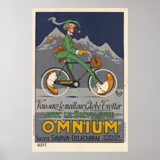 Póster Bicyclette Omnium - Mich Poster (Frente)