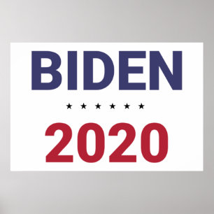 Póster Biden 2020 (Elecciones Presidenciales de Estados U