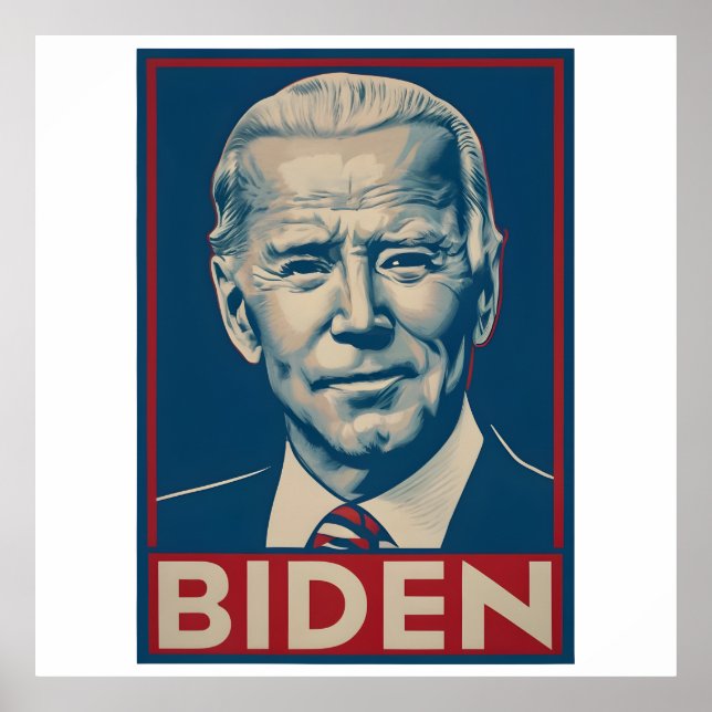 Póster Biden Election 2024 Retro Político (Frente)