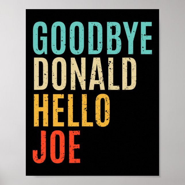 Póster Biden Ganó Trump Perdió Elección Demócrata Harris  (Frente)