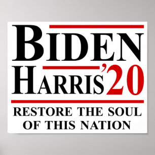 Póster Biden Harris 2020