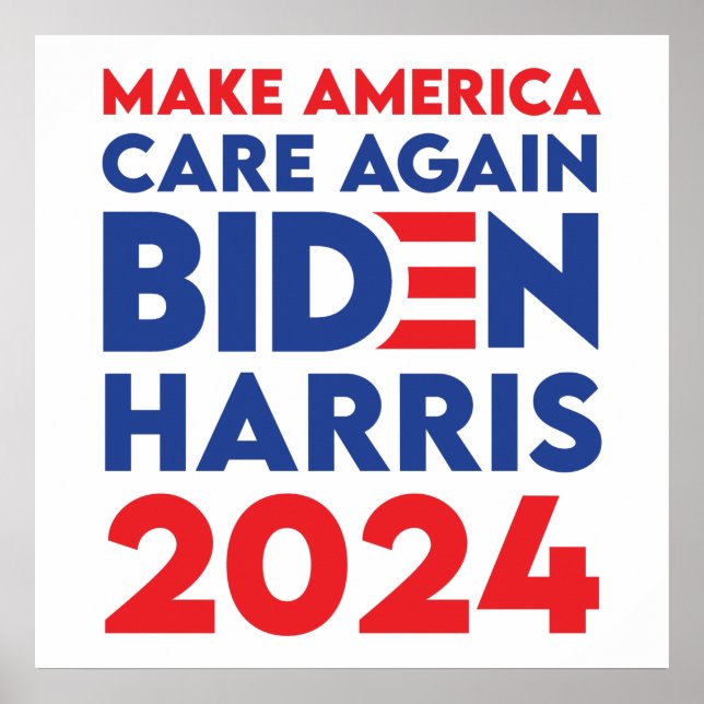 Póster Biden / Harris - 2024 - Haz que Estados Unidos vue (Frente)