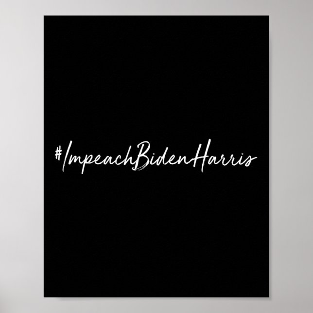 Póster Biden Harris Funny Conservador Republicano (Frente)