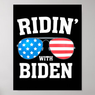 Póster Biden Kamala Harris 2024 - Ridin' With - Liberal