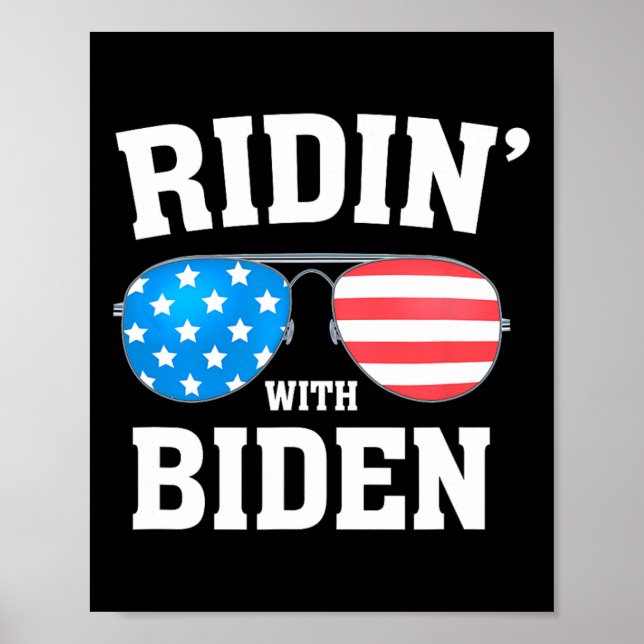 Póster Biden Kamala Harris 2024 - Ridin' With - Liberal (Frente)