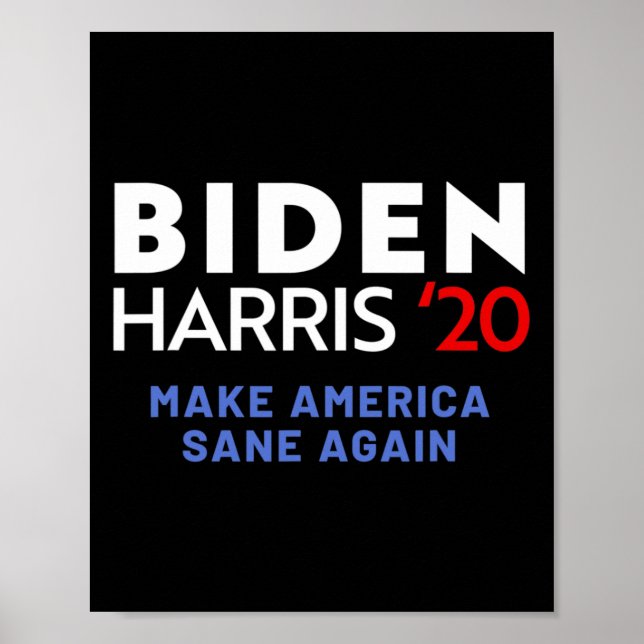 Póster Biden Kamala Harris Demócrata Liberal Elección 202 (Frente)