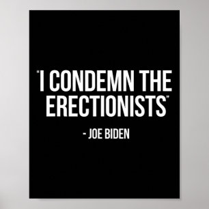 Póster Biden: La sátira política condena a los eccionista