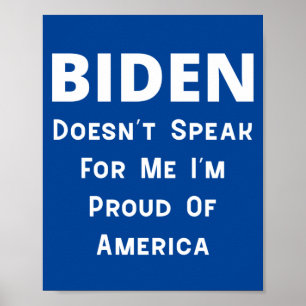 Póster Biden - Orgulloso De Estados Unidos
