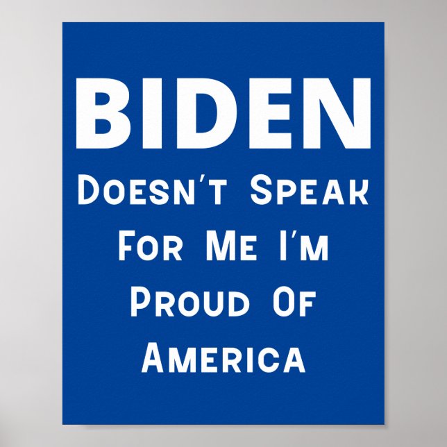 Póster Biden - Orgulloso De Estados Unidos (Frente)