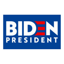Biden Presidente Texto Blanco y Rojo Eslogan, ZSSG