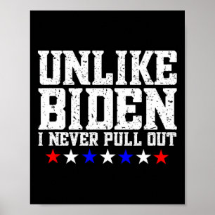 Póster Biden sacando chiste político Embyrring aeropuerto