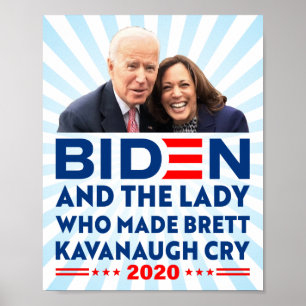 Póster biden y la señora que hizo llorar a brett kavanaug