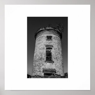 Póster Bielorrusia Беларусь Antigua Torre de Agua Arquite