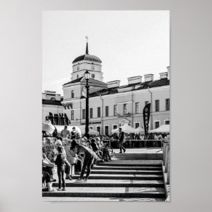 Póster Bielorrusia Беларусь Minsk Мінск Минск Arquitectur