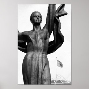 Póster Bielorrusia Беларусь Minsk Мінск Минск Arquitectur