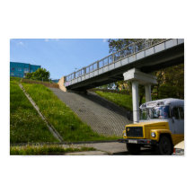 Bielorrusia Grodno antiguo bus retro soviético