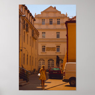 Póster Bielorrusia Grodno Cityscape City Architecture