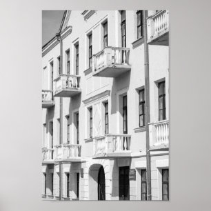 Póster Bielorrusia Grodno Paisaje Urbano Arquitectura de 