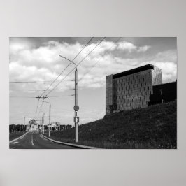 Póster Bielorrusia Grodnsin Cityscape City View Architect