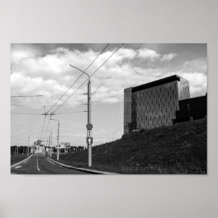 Póster Bielorrusia Grodnsin Cityscape City View Architect