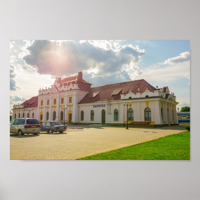 Póster Bielorrusia Porechye Parecca Architecture (Frente)