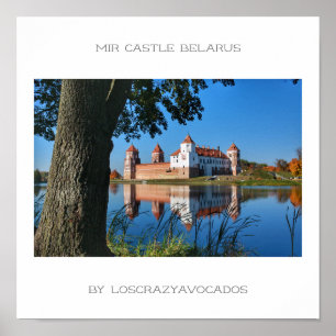 Póster Bielorrusia Poster de la naturaleza de la arquitec