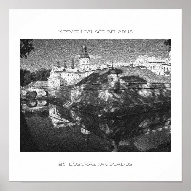 Póster Bielorrusia Poster de la Naturaleza de la Arquitec (Frente)