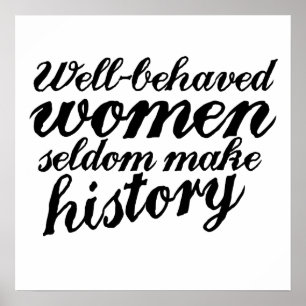 Póster Bien hecho, mujeres