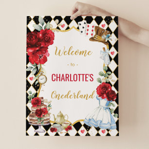 Póster Bienvenida a Alicia en el País de las Maravillas F