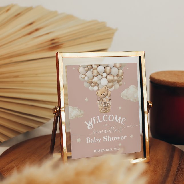 Póster Bienvenida a Baby Shower Bear Bear Bearly Wait (Subido por el creador)