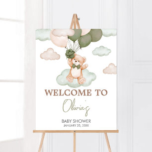 Póster Bienvenida a Baby Shower de Bear Bear Bear Bear Gr