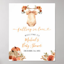 Bienvenida a Baby Shower de la ropa de bebé floral