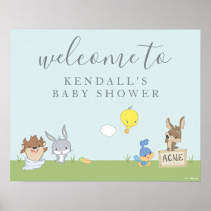 Póster Bienvenida a Baby Shower de LOONEY TUNES™