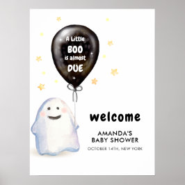 Póster Bienvenida a Baby Shower de Whimy Little Boo