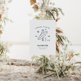 Póster Bienvenida a Bachelorette Coastgirl