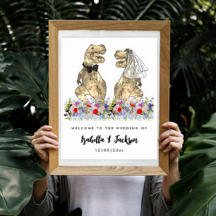 Póster Bienvenida a Boda de Flor Silvestre