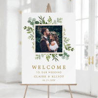 Bienvenida a Boda de fotografía de la guirnalda ve