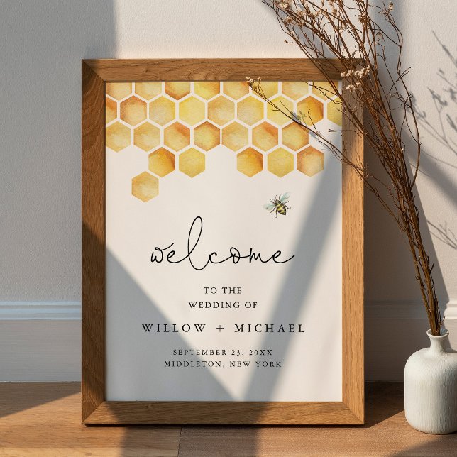 Póster Bienvenida a Boda de la miel de abeja CALLA (Subido por el creador)